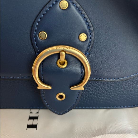 Coach New Beat Saddle Bag Deep Blue - Picture 9 of 10
